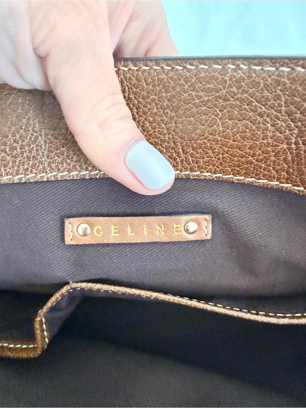 Authentic Celine Canvas and Leather Boogie Bag